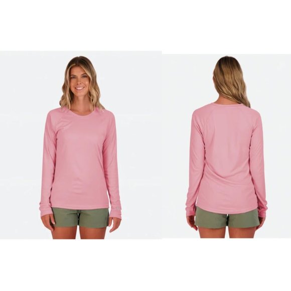 Vapor Apparel Pink Solar Long Sleeve Shirt size Medium - Picture 1 of 6